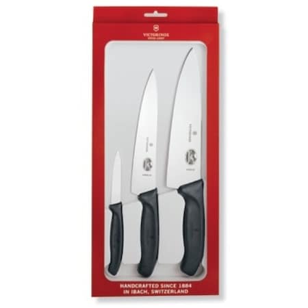 Swiss Army Brands 2024 Victorinox 6.7000.3Us1 Kitchen Swiss Classic Sets 3-Piece Chef'S Set Black Packaged VIC-6.8063.20-X1